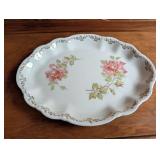 Aynsley Cottage Garden Bone China Vase & Tray (Lot of 2)