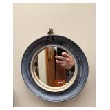 Round Hanging Mirror With Ceramic Frame