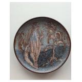 Ceramic Botanical Relief Plate