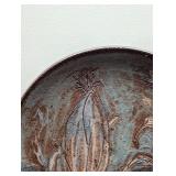 Ceramic Botanical Relief Plate
