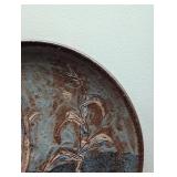Ceramic Botanical Relief Plate