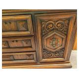 Ornate Dresser With Mirror