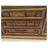 Ornate Dresser With Mirror