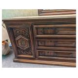 Ornate Dresser With Mirror