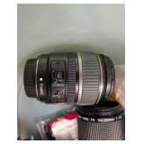 Canon Camera Lens Assortment With Case & Manuals (Lot of 6)