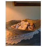 Decorative Metal Shell Bowl With Mixed Seashells