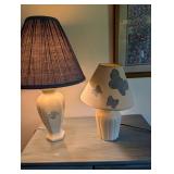 Pair of Ceramic Table Lamps With Shades