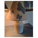 Pair of Ceramic Table Lamps With Shades