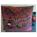 Embroidered Folk Art Pillows (Lot of 2)