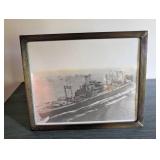 Framed Maritime Ship Photograph Wall Art