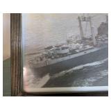 Framed Maritime Ship Photograph Wall Art