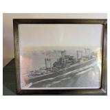 Framed Maritime Ship Photograph Wall Art