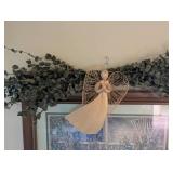 Framed Wall Art Print With Angel Accent