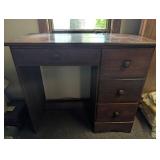 Wooden Writing Desk With 3 Drawers