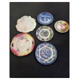 Assorted Bavarian, Royal Copenhagen & Souvenir Porcelain Plates (Lot of 6)
