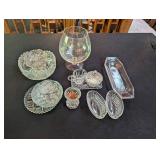 Mixed Pressed Glass Serving Pieces (Lot of 8)