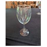Clear Stemmed Wine Glasses (Lot of 5)