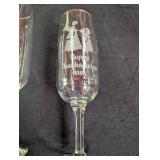 Vintage Happy Thanksgiving Champagne Flutes (Lot of 4)