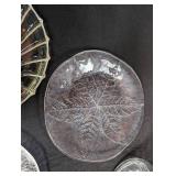 Pressed Glass Serving Pieces (Lot of 4)