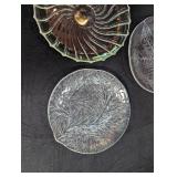 Pressed Glass Serving Pieces (Lot of 4)