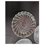 Pressed Glass Serving Pieces (Lot of 4)