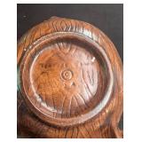 Triple Leaf Ceramic Serving Dish With Center Handle