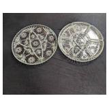 Mixed Pressed Glass Serving Pieces (Lot of 5)