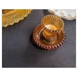 Mixed Pressed Glass Serving Pieces (Lot of 5)