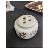 Decorative Serving Pieces & Porcelain Shaker (Lot of 5)