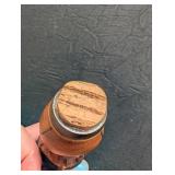 Carved Wood Figural Bottle Stopper With Top Hat