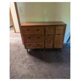 Wood 3-drawer Cabinet With Double Door Storage