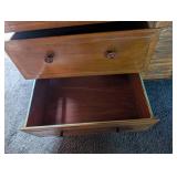 Wood 3-drawer Cabinet With Double Door Storage