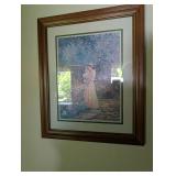 Betty Zelder Signed Framed Garden Print