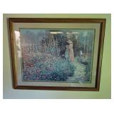 Betty Zelder Signed Framed Garden Print