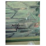 Betty Zelder Signed Framed Garden Print