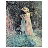 Betty Zelder Signed Framed Garden Print