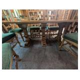 Oak Dining Table Set With 6 Chairs