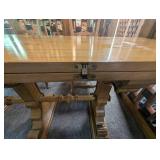 Oak Dining Table Set With 6 Chairs