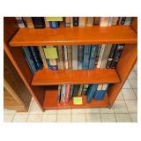 Wooden 3-shelf Bookcase With Assorted Hardcover Books