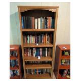 Oak Bookcase With Assorted Books