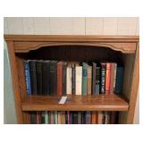 Oak Bookcase With Assorted Books