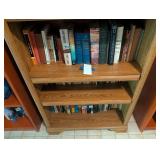 Oak Bookcase With Assorted Books