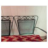 Wrought Iron Patio Bench With Cushion