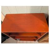 Wooden Bookcase With Assorted Hardcover Books