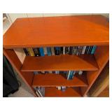 Wooden Bookcase With Assorted Hardcover Books