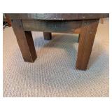 Rustic Round Wooden Table - 32 Inch Diameter