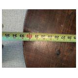 Rustic Round Wooden Table - 32 Inch Diameter