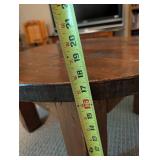 Rustic Round Wooden Table - 32 Inch Diameter