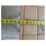 Tiled Top Square Accent Table With Turned Legs