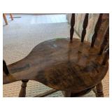 Antique Wooden Drop-Leaf Accent Table With Drawer & Lower Shelf